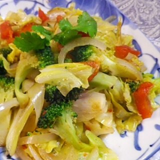 シンプル野菜の蒸し炒め